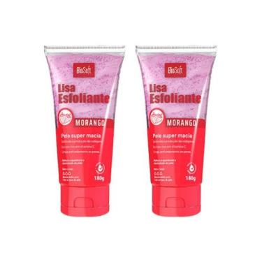 Imagem de Creme Esfoliante Soft Hair 180G Lisa Morango - Kit Com 2Un