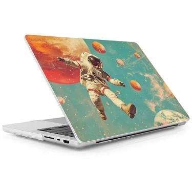 Imagem de Lepeoac Capa rígida para MacBook Pro de 16 polegadas 2021 2022 2023 2024 versão A3186 A3403 M4 A2991 M3 A2780 M2 A2485 M1 Pro/Max, capa rígida com protetor de tela e capa de teclado, astronauta