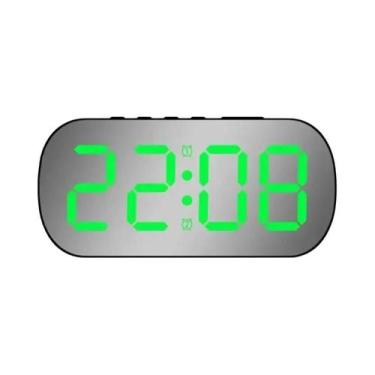 Imagem de Relógio eletrônico digital led simples despertador de mesa sala estar 