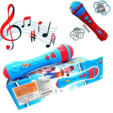 Imagem de Brinquedo Microfone Infantil Musical para Cantar (Vermelho)