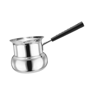 Imagem de ＫＬＫＣＭＳ Cafeteira de cafeteira em aço inoxidável Mini molho resistente à panela de manteiga de manteiga para chá Campo de chocolate quente, 523 Ml