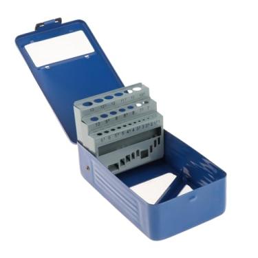Imagem de Generic Twist Drill Brill Index Case Twist Drill Solter fácil de usar o organizador de caixa de armazenamento resistente para carpintaria, metalworking, 18cmx105cmx55cm