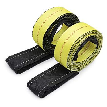 Imagem de Acescen Correia de elevação Correias de elevação para serviços pesados, estilingue industrial para construção 3 m x 5 cm, pacote com 2