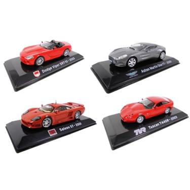 Imagem de OPO 10 - Set of 4 Supercars 1/43 Cars Compatible with Dodge + Aston Martin + Saleen + TVR - SL50