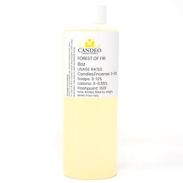 Imagem de Óleo de fragrância Forest of Fir (frasco de 236 ml) | Fabricação de velas, sabonete, sprays de ambiente, bombas de banho, loção, aromatizadores de carro, derretimento de cera | Candeo Candle Supply