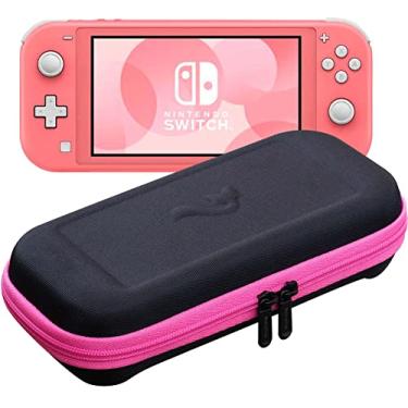 Imagem de ButterFox Slim Compact Carrying Case for Nintendo Switch Lite with 19 Game and 2 Micro SD Card Holders, Storage for Switch Lite Accessories (Pink/Black)