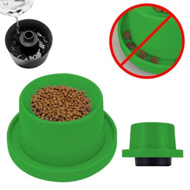 Imagem de Comedouro para Gato Antiformiga Higiênico Elevado com Base Antiderrapante Plástico Ergonômico