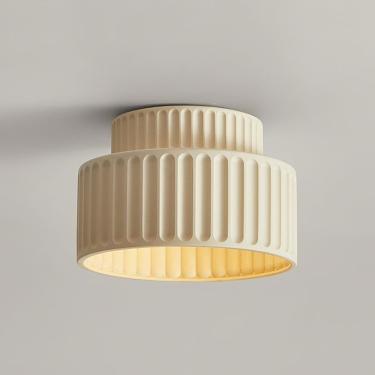 Imagem de Luz do teto da resina E27 do norte, lâmpada de teto de montagem em casa com 1 luz, corredor de entrada perto do teto Lights Studio Restaurant Hotel Decoração de luminária de teto