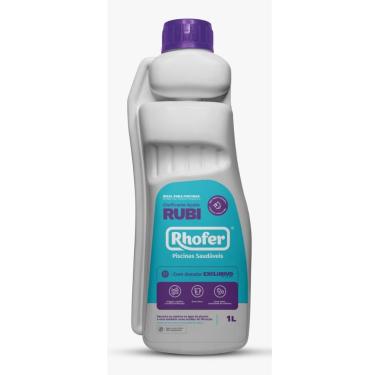 Imagem de Kit 2 Clarificante Orgânico p/Piscinas 900ml / 1litro Bactericida Floculante (2 Rubi - 1L)