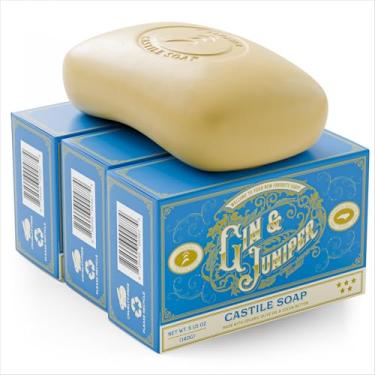 Imagem de Carolina Castile Soap Sabonete Líquido Corporal Castela Em Barra Para Pele Sensível, Natural E Duradouro Homens Com Azeite De Oliva Manteiga Cacau - Aroma Vegano Gim Zimbro Da Castile, 145 Ml Cada