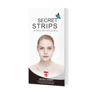 Imagem de SECRET STRIPS Adesivos Antirrugas Para Tratamento De Rugas Faciais, Máscaras Suavizar Sulcos Nasolabiais, Produto Beleza