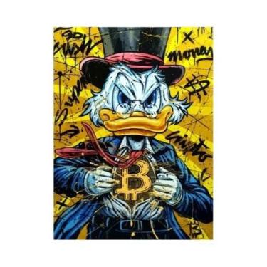Imagem de Pintura Em Tela De Arte Grafite Do Pato Donald Decoração De Parede Par