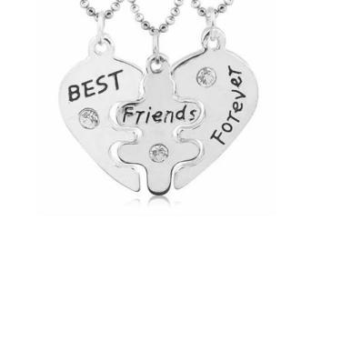 Imagem de Colares Best Friends Lindíssimo Folheado A Prata - Milena Folheados