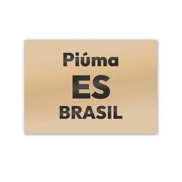 Imagem de Imã de Geladeira Piúma Espírito Santo MDF 8cm x 5cm