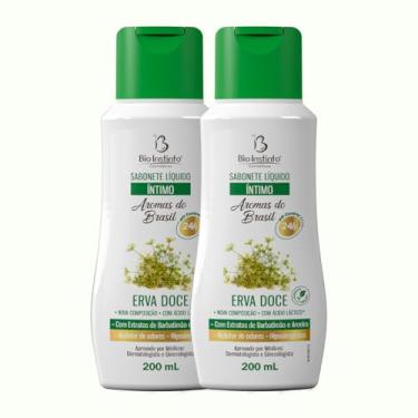 Imagem de 2 UNDs Sabonete Íntimo Líquido ERVA DOCE 200ml Bio Instinto (c/Extrato de Barbatimão e Aroeira)