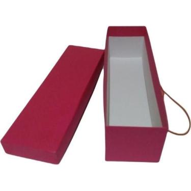 Imagem de Caixa Cartonada Pink Para 01 Garrafa 34 X 9 X 9 - Kero Kit Brindes