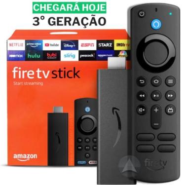 Imagem de Amazon Fire Stick TV Full HD 3ª Geração Alexa Comando de Voz Original 