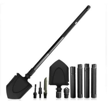 Imagem de Kit Pa Tática Dobrável Militar Escavação Multifunçao 8 Em 1 - Minymix
