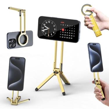 Imagem de ULANZI MA30 Suporte de tripé magnético para iPhone - Maglock de alumínio para smartphone Mini tripé bolso suporte para celular ímã forte suporte rápido compatível com iPhone 17 16 15 14 13 12 séries