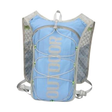 Imagem de oshhni Mochila de hidratação, Colete de hidratação para corrida, Mochila de corrida para homens e mulheres, Bolsa de água para caminhadas, camping, Bicicleta, Azul Claro