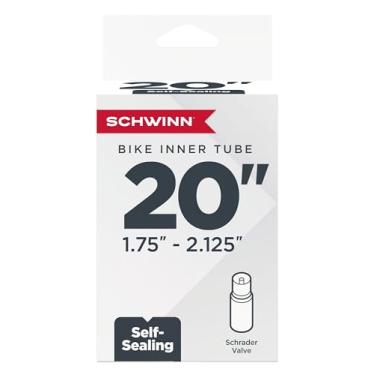 Imagem de Schwinn Válvula Schrader de tubo de bicicleta de reposição, autovedante, 50 cm x 4,5 cm - 2,125, preto