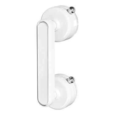 Imagem de KAFENDA Nova alça de ventosa grande e potente, maçaneta de porta e janela de vidro, armário, geladeira, alça auxiliar de móveis, sem necessidade de instalação de perfuração, destacável (branco grande)