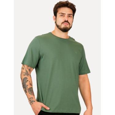 Imagem de Camiseta Individual Masculina Comfort Logo Verde Escuro, S/P