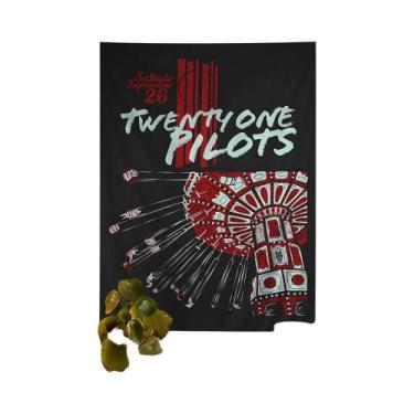 Imagem de Tapeçaria De Desenho Animado Boêmio Mandala T-Twenty One P-Pilots Lenç