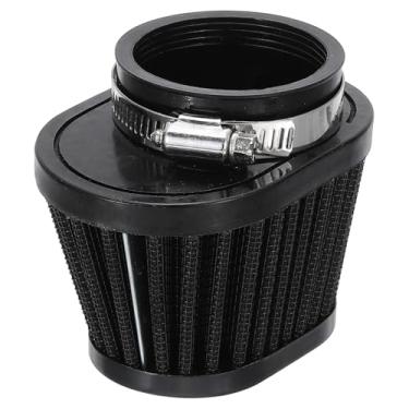Imagem de PATIKIL Filtro de ar de motocicleta universal de 51 mm, filtro de ar de admissão de cabeça de cogumelo, braçadeira oval no limpador de motor de ar para bicicleta suja, motocicleta, ciclomotor