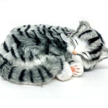 Imagem de Gato de Pelúcia que Respira Perfect Petzzz Gatinho Gray Tabby