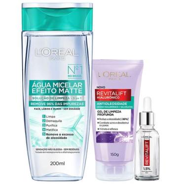 Imagem de LOréal Paris Kit - Água Micelar Efeito Matte 200ml + Gel de Limpeza Oi