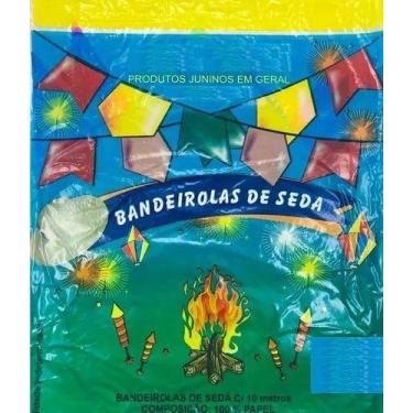 Imagem de Bandeirinha Festa Junina 50m Bandeirola De Papel Decoração - EVENTOS