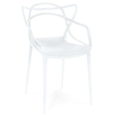 Imagem de Cadeira de Jantar Allegra Prática Empilhável - Branco