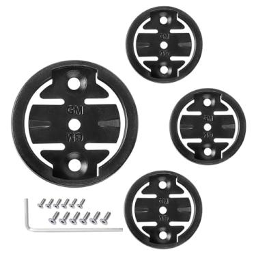 Imagem de Suporte de computador de bicicleta para Garmin, pacote com 4 adaptadores de inserção de substituição compatíveis com suportes Garmin, base de reposição de suporte de computador GPS de bicicleta