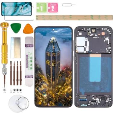 Imagem de (Incell/Sem impressão digital) Montagem LCD para Samsung Galaxy S23+ Plus S916 kit de substituição de tela (preto)