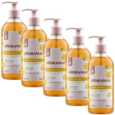 Imagem de Kit 5 Sabonete Gel Ameixa Dourada Sofisticada e Encantadora 500ml Hidr