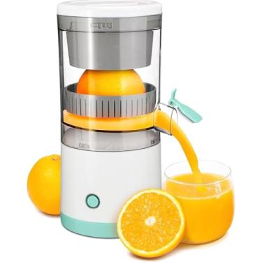 Imagem de Espremedor Elétrico Recarregável,Espremedor de Suco Portátil com USB C para Frutas,Laranja,Limão,Toranja
