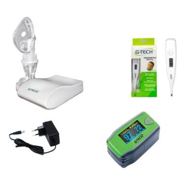 Imagem de Inalador SuperFlow DC1 + Oximetro Infantil + Termometro Axilar Digital