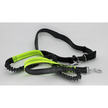 Imagem de Guia de Cintura sem poxete para caminhada/corrida com cães- laranja e Cinza peso 0,290 kg