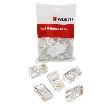 Imagem de Conectores (Rede) Wurth Rj45 Cat5E Plug Modulador C/100