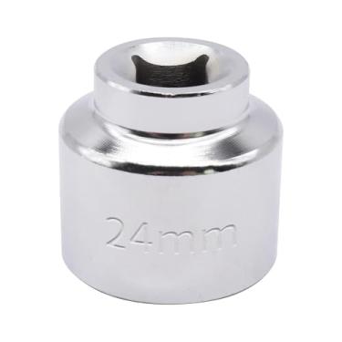 Imagem de OXCANO Chave de filtro de óleo resistente de 24 mm compatível com BMW, compatível com Chevy, compatível com Dodge, compatível com Chrysler e outros veículos