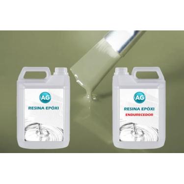 Imagem de Resina Epóxi 1KG + Cor sólida Cinza Oliva RAL7002 AG - Resinas ag