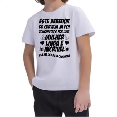 Imagem de Camiseta Infantil Bebedor de cerveja conquistado - Alearts, 16