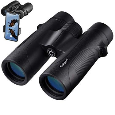 Imagem de Binóculos para adultos de alta potência: Binóculo com zoom HD 12 x 42 para observação de pássaros, caça - Binóculos potentes e leves à prova d'água com adaptador de telefone para viagem, cruzeiro