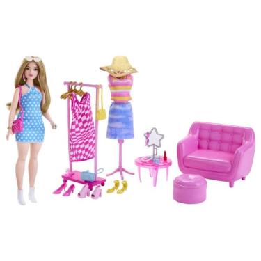 Imagem de Barbie Fashion & Beauty Conjunto O Fime Estilista e Armárioo - Mattel