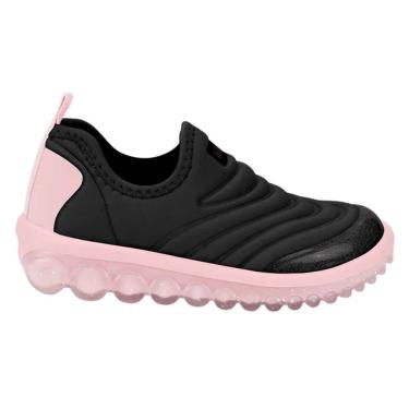 Imagem de Tênis Bibi Roller 2.0 Infantil Preto/Rosa calce fácil