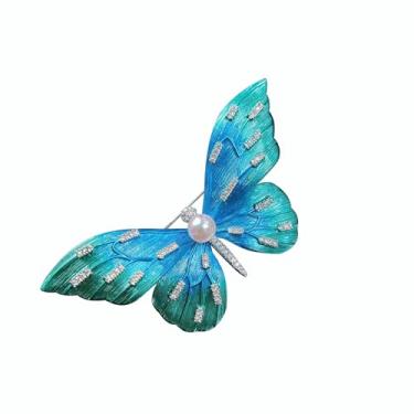 Imagem de Broche de flor para mulheres - Elegante feito à mão cristal e pérola strass boutonniere para chapéu, bolsa, terno, vestido, cachecol, acessórios de fantasia de xaile broches e alfinetes para mulheres