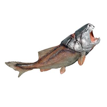 Imagem de Simulação Animais Dunkleosteus Playset Marinha s de Animais Pré-históricos Realísticos para Festas, marrom