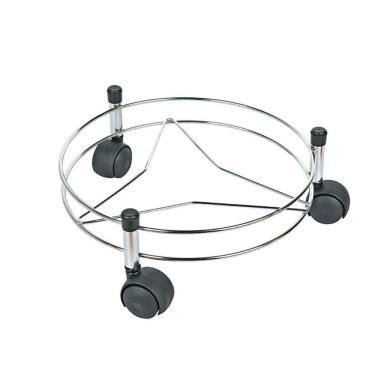 Imagem de Suporte Para Botijão De Gás Aço Cromado Tubular Reforçado 30cm - Araminas