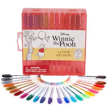 Imagem de Conjunto de canetas de gel do Ursinho Pooh da Disney para crianças, pacote com 24 canetas de gel com glitter, canetas fofas para meninas e meninos